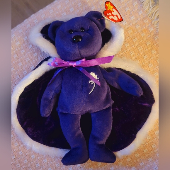 PRINCESS Diana with cape 1997 Beanie Baby bear collection - Picture 8 of 8